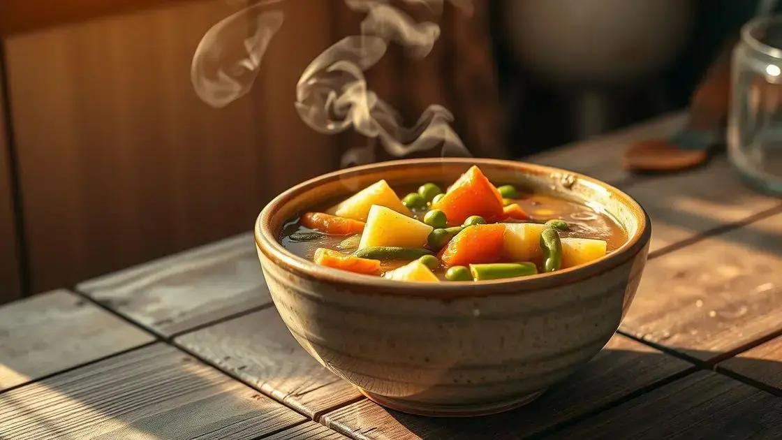 Benefícios da sopa para digestão e controle de peso