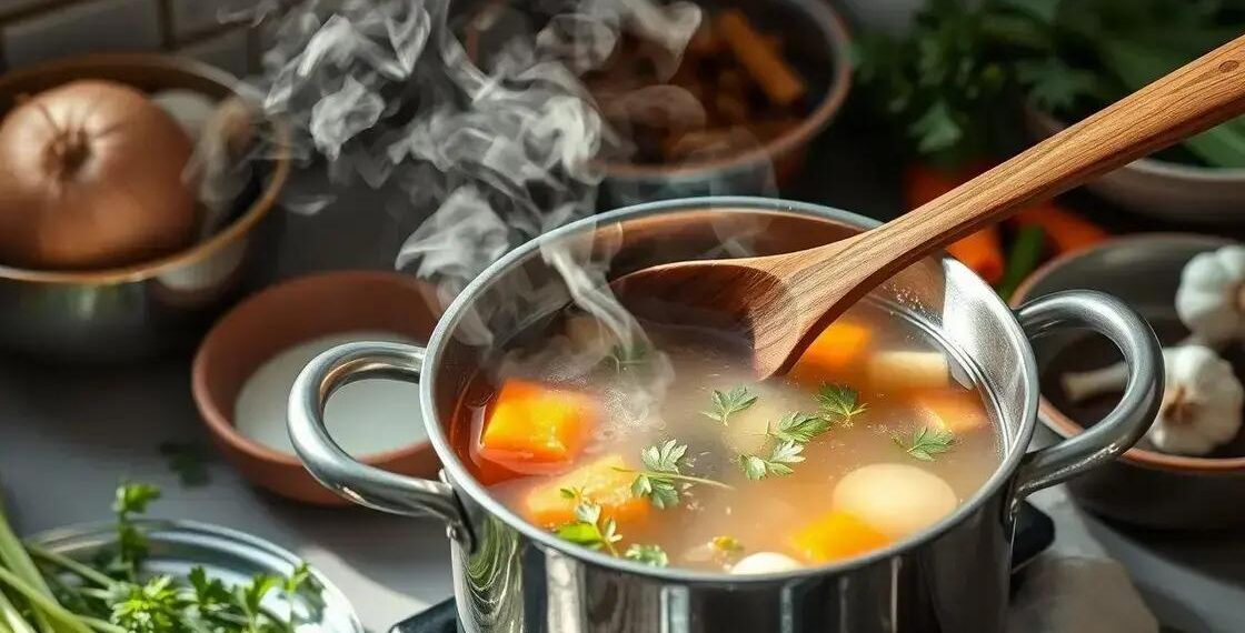 caldo de carne com legumes: o segredo para refeições nutritivas e saborosas
