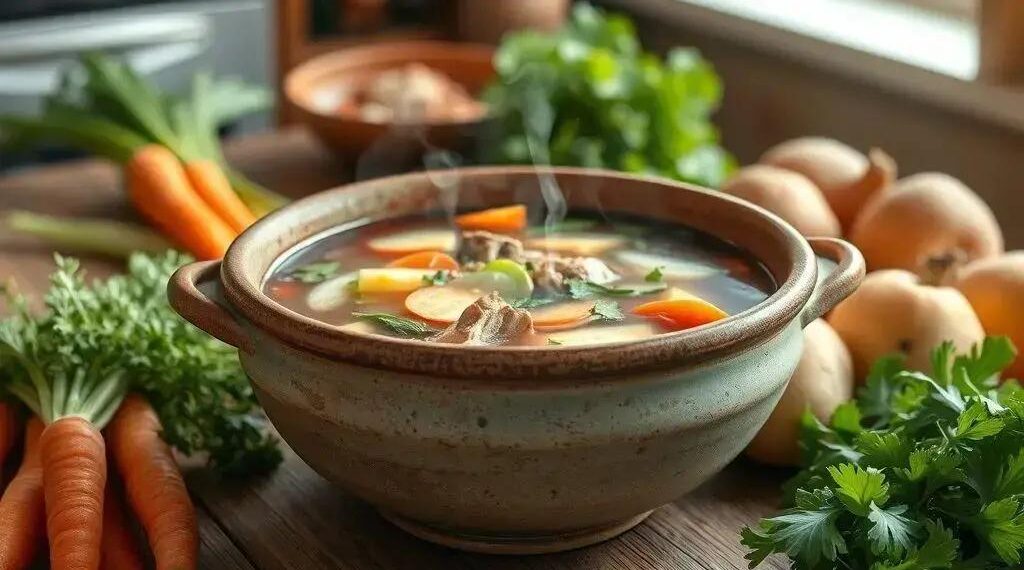 caldo de legumes com carne: receita caseira que aquece o coração e o corpo