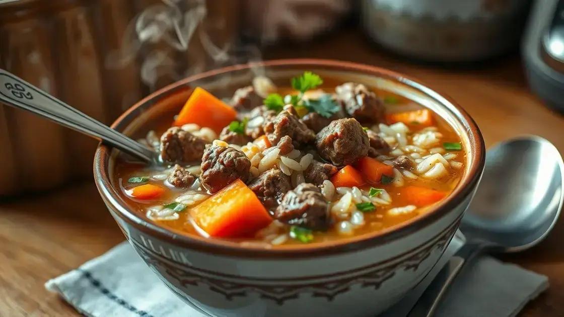 Canja de carne moída: o remédio caseiro que cura tudo