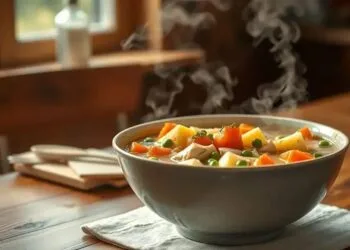 canja de frango com legumes: o conforto que cura e aquece a alma