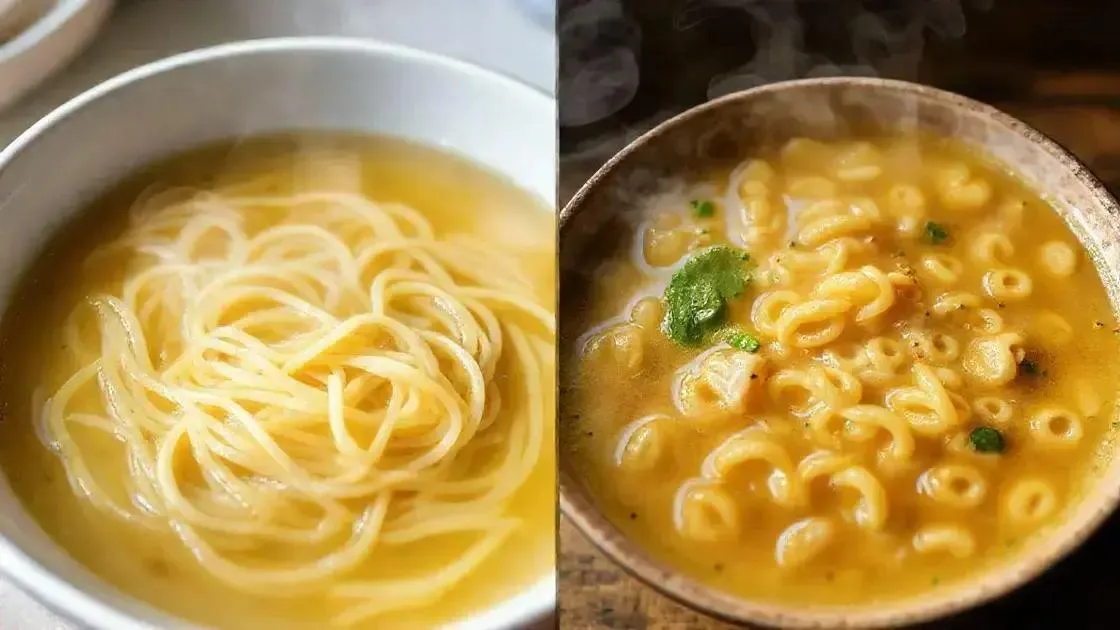 Como a massa influencia no caldo da sopa Como a massa influencia no caldo da sopa