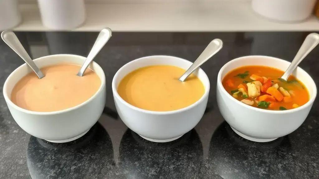 Como adaptar sopas para diferentes idades