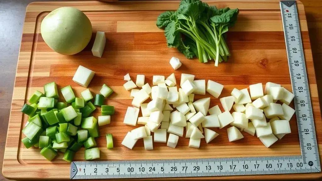 Como calcular o tempo certo baseado no tamanho dos legumes