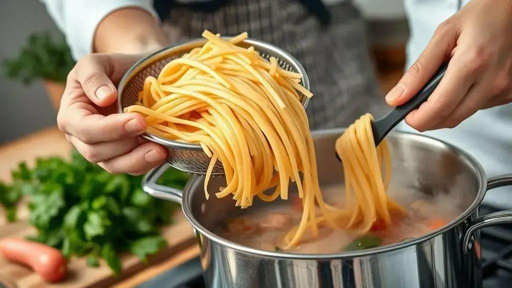 Como evitar que o macarrão fique empapado