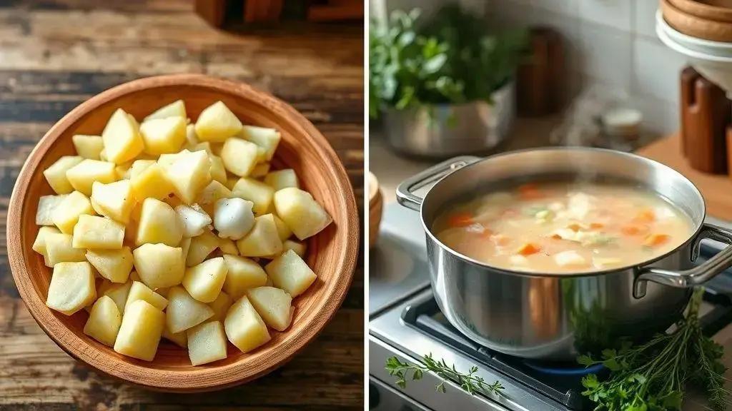 Como fazer caldo de batata caseiro em poucos passos