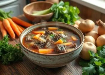Como fazer sopa de carne simples: receita caseira que aquece o coração