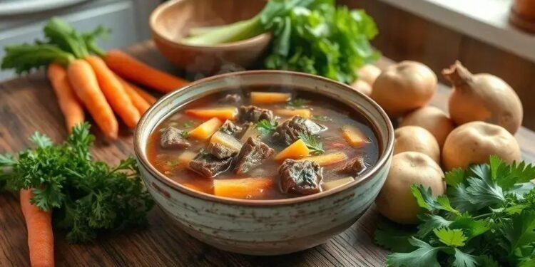 Como fazer sopa de carne simples: receita caseira que aquece o coração