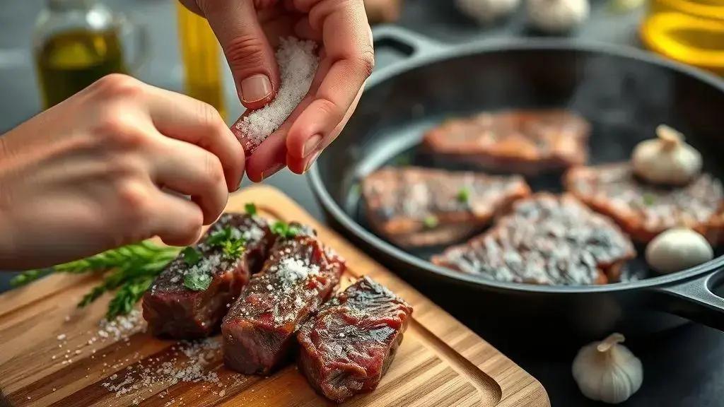 Como preparar a carne antes de colocar na panela