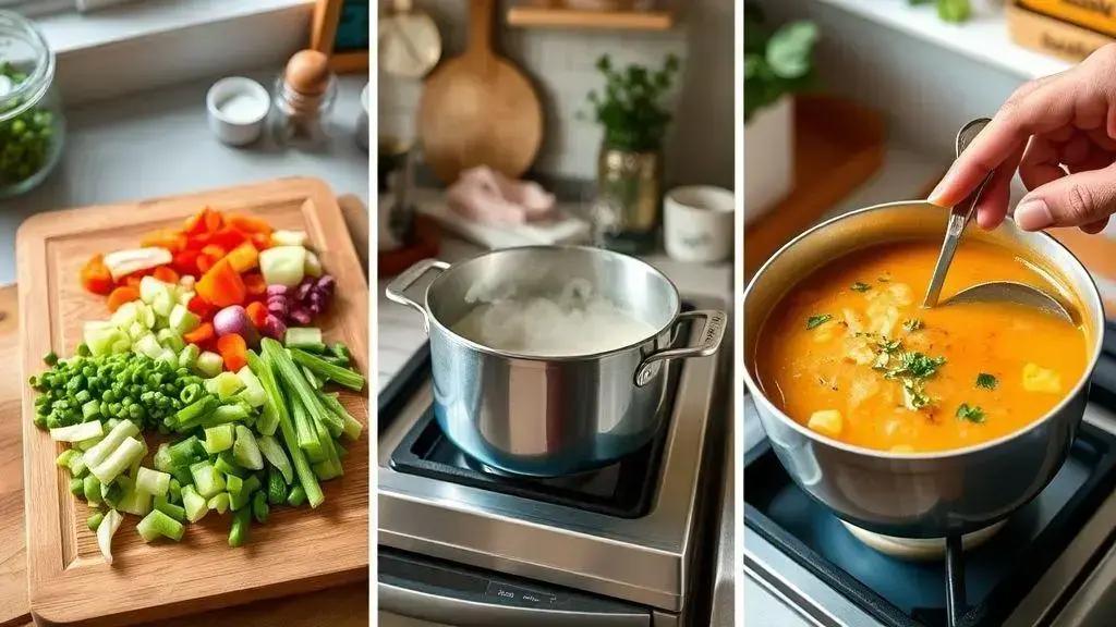 Como preparar sopas deliciosas em casa