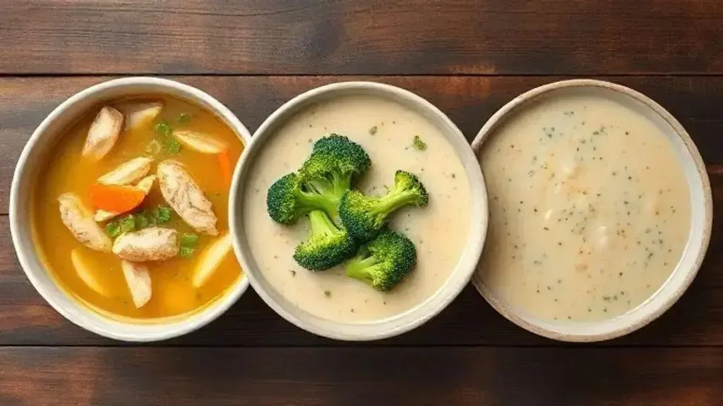 Comparação com outras sopas: será que é leve mesmo?