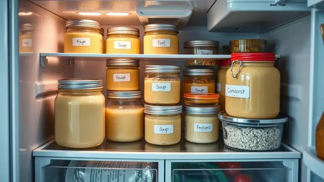 Dicas para armazenar e reaproveitar suas sopas