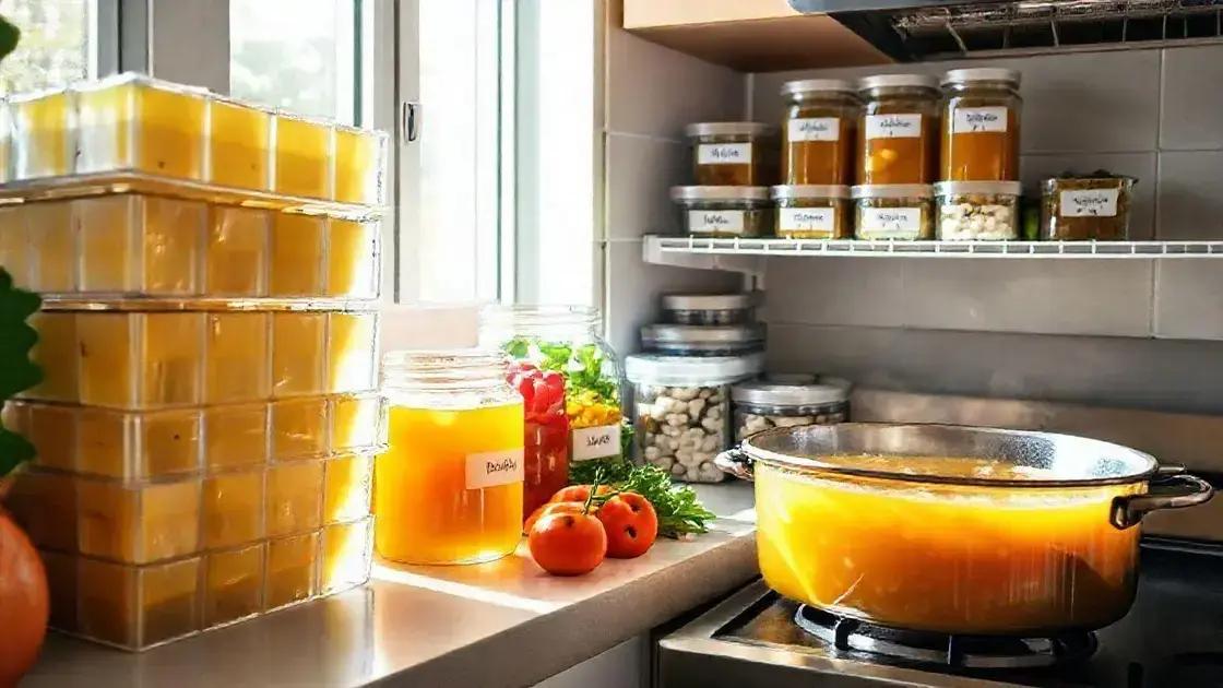 Dicas para armazenar e usar o caldo no dia a dia