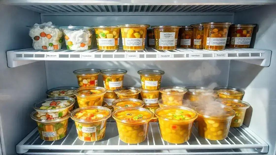 Dicas para conservar e congelar sua sopa caseira