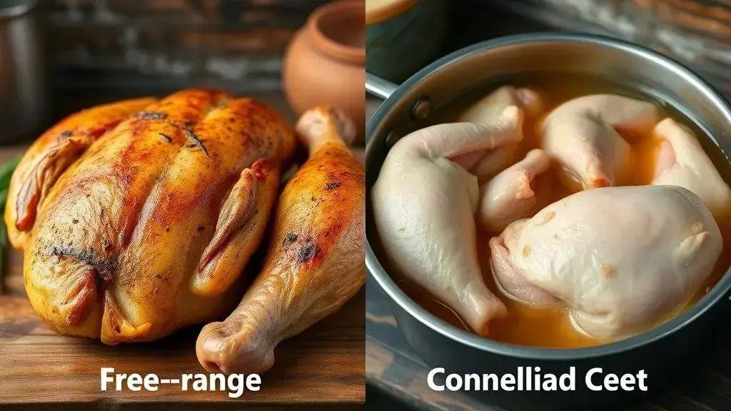 Frango caipira vs frango comum: qual rende mais sabor?