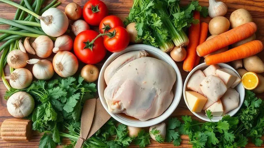 Ingredientes essenciais para uma sopa autêntica