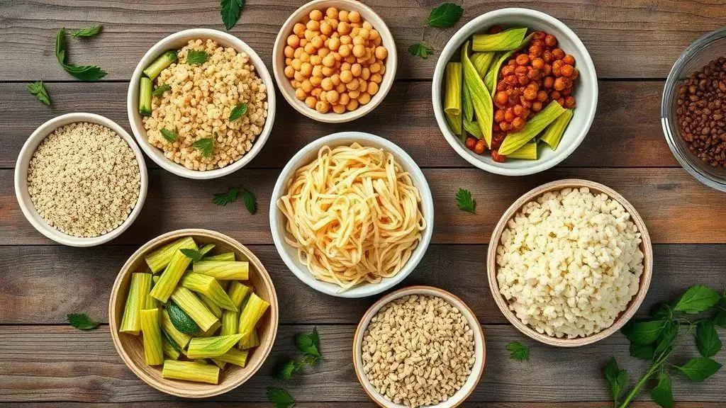 Ingredientes que substituem o macarrão com criatividade