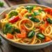 Macarrão com verduras: receita rápida e nutritiva para seu dia a dia