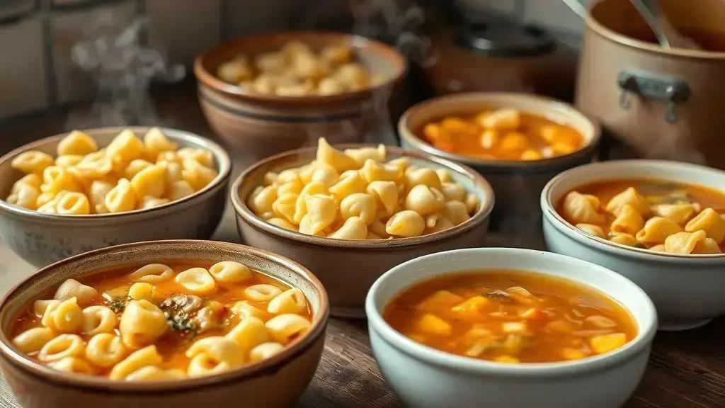 Macarrões curtos: perfeitos para caldos encorpados