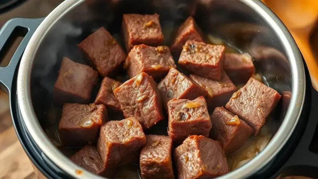 O passo a passo da preparação da carne