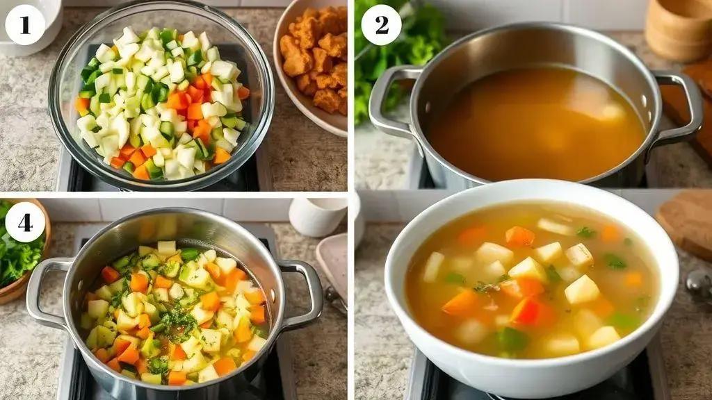 Passo a passo da sopa de legumes clássica