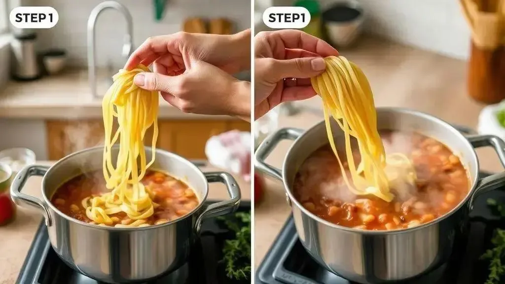 Passo a passo: do feijão ao macarrão