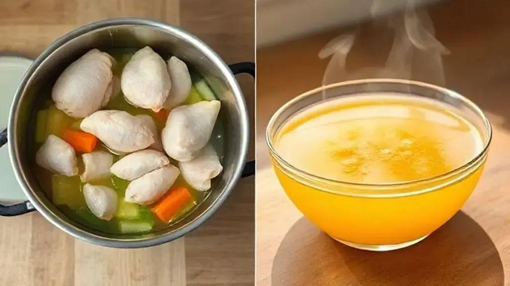 Passo a passo: do frango ao caldo dourado
