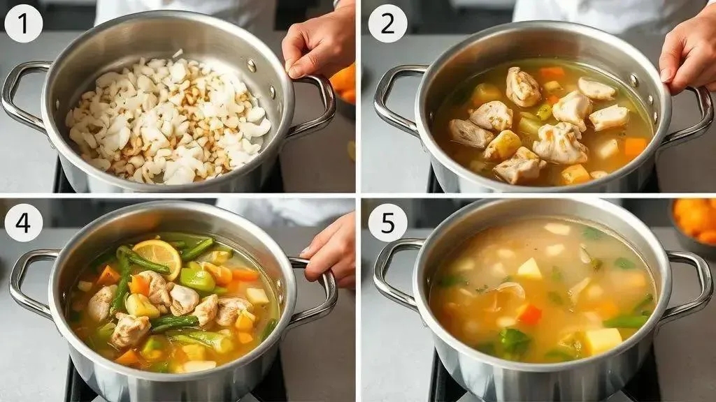 Passo a passo: do frango aos legumes