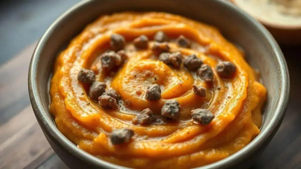 Receita 2: purê de batata-doce com carne moída