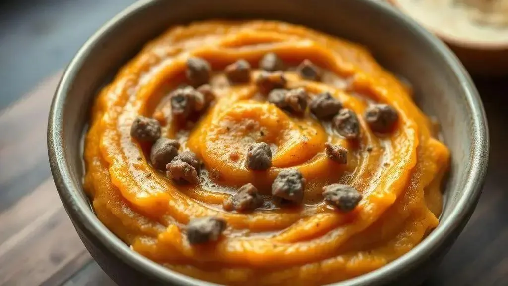 Receita 2: purê de batata-doce com carne moída