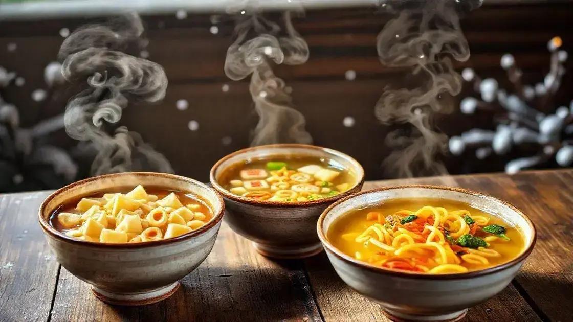 Receitas clássicas de sopa com macarrão para dias frios