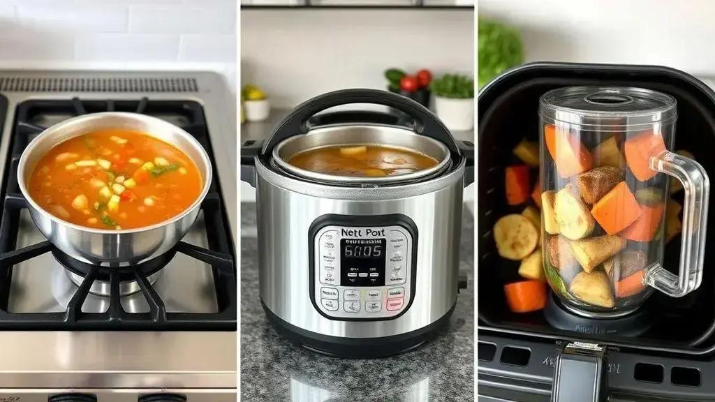 Receitas versáteis que funcionam no fogão, panela elétrica ou airfryer