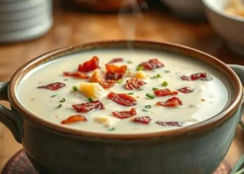 sopa de batata e bacon: o conforto que aquece a alma em dias frios
