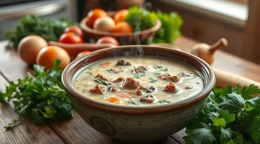 Sopa de carne com legumes cremosa: o conforto que sua família merece