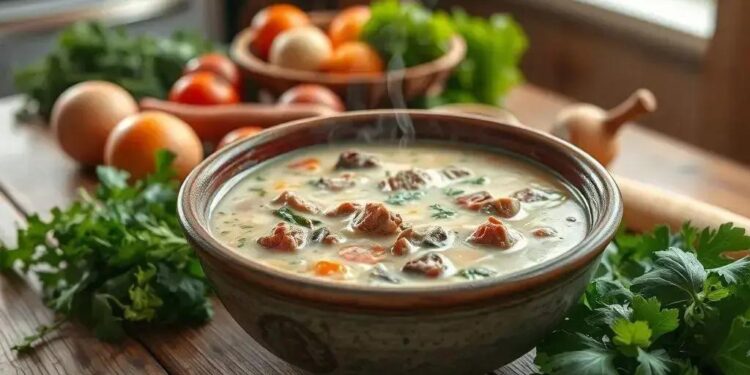 Sopa de carne com legumes cremosa: o conforto que sua família merece