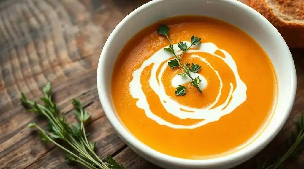 Sopa de cenoura cremosa: receita fácil que vai conquistar seu paladar