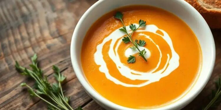 Sopa de cenoura cremosa: receita fácil que vai conquistar seu paladar