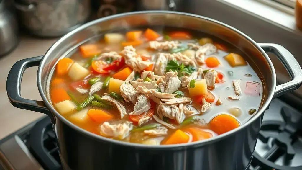 Sopa de legumes com frango: receita completa