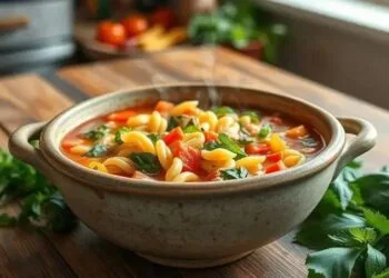 Sopa de legumes com macarrão simples: receita caseira que aquece o coração