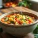 Sopa de legumes com macarrão simples: receita caseira que aquece o coração