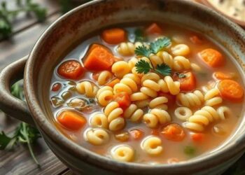 Sopa de macarrão parafuso: receita fácil que aquece o coração em 20 minutos