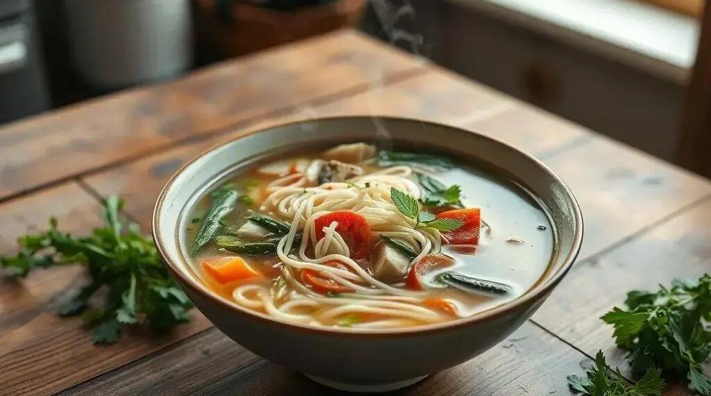 Sopa de macarrão simples: o conforto que você precisa em 20 minutos