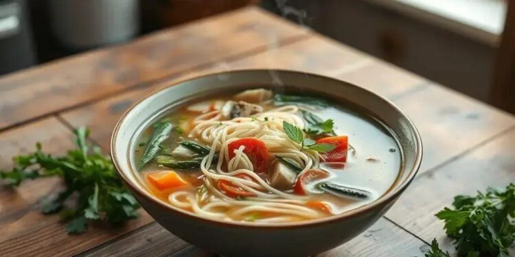 Sopa de macarrão simples: o conforto que você precisa em 20 minutos