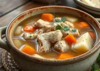Sopa frango e legumes: receita que aquece o coração e fortalece a imunidade