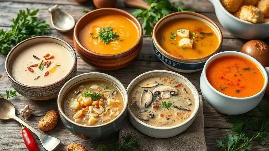 Sopas reconfortantes para diferentes momentos