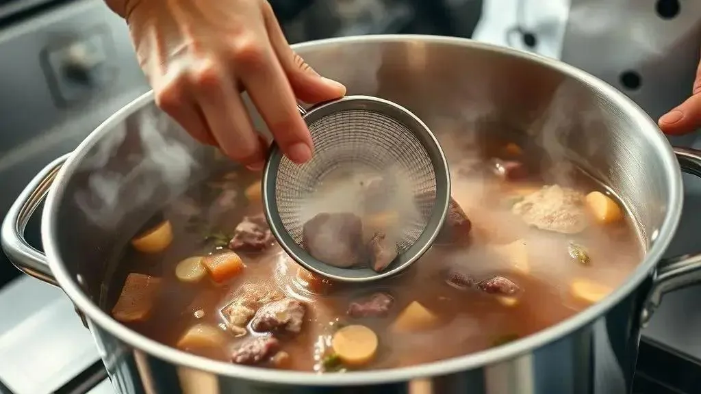 Técnicas de preparo para caldos ricos e encorpados