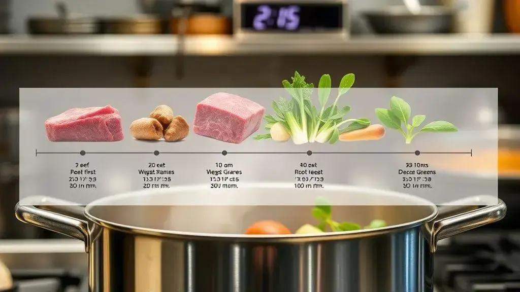 Tempo de cozimento perfeito para cada ingrediente
