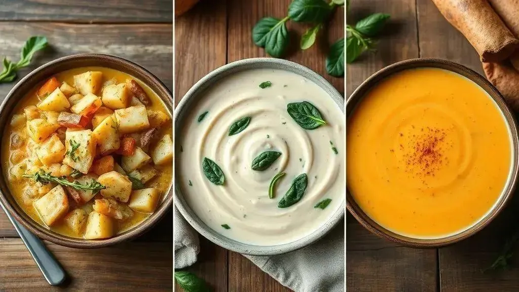 Variações criativas: da sopa rústica à versão light
