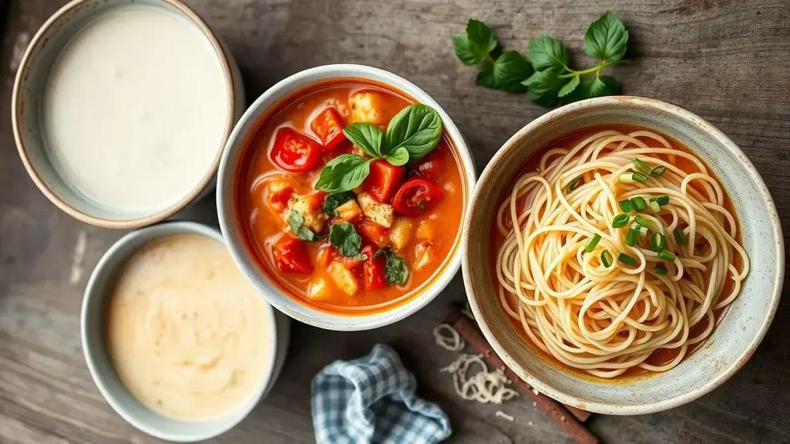 Variações criativas para personalizar sua sopa