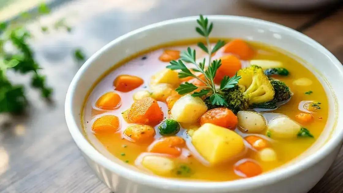 Versão light: sopa de batata com legumes